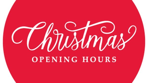 Christmas & New Year Opening Hours